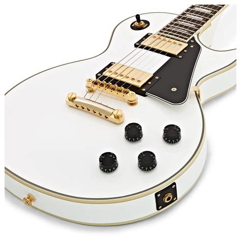 Epiphone Les Paul Custom Pro, Alpine White at Gear4music