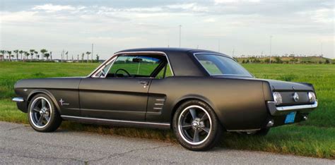 Ford Mustang Coupe 1966 Satin Black For Sale. 6F07C353413 1966 Ford Mustang Coupe Restomod Satin ...