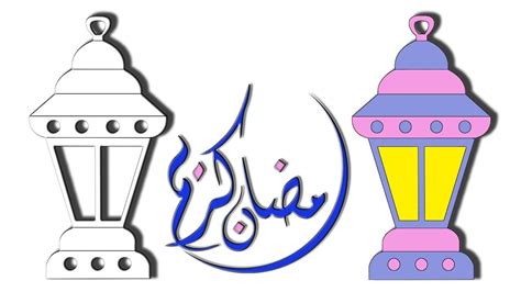 رسم فانوس رمضان بالقلم الرصاص – ووردز