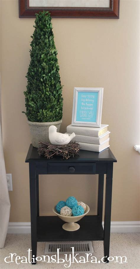 diy-decorating-living-room-table - Creations by Kara