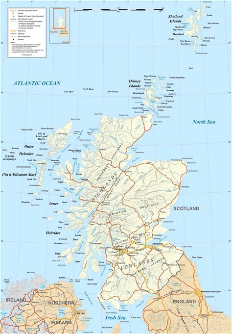 Scotland Map En • Mapsof.net