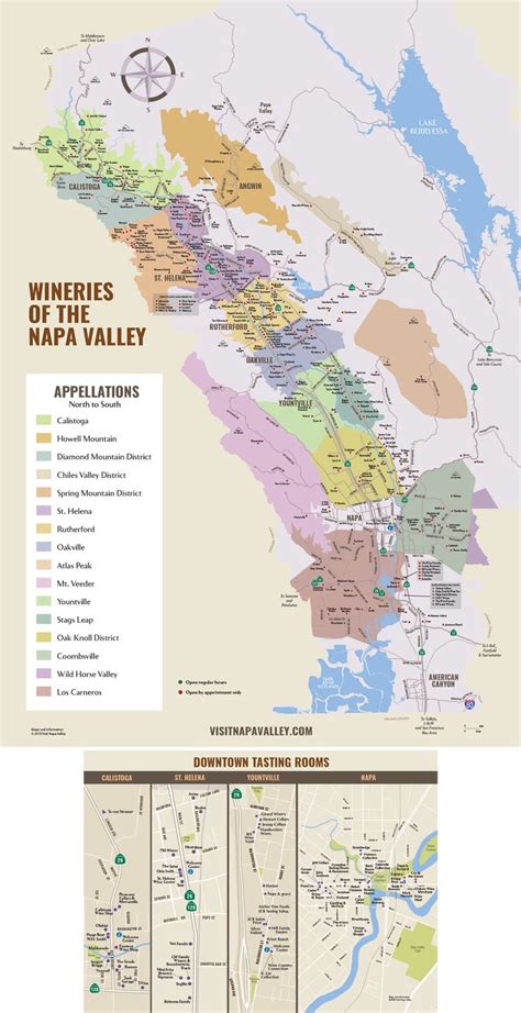 Napa valley wine maps - cloudsjord