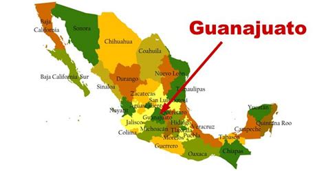 How do I get to Guanajuato, Mexico? > Teach Me Mexico | Mexico map, Guanajuato, Mexico