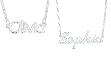 Zales Personalized Sterling Silver Necklaces ONLY $15.99 (Cute Gift Idea)