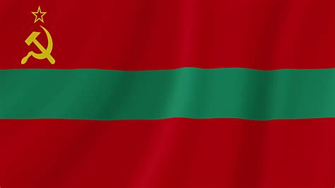 Transnistria Waving Flag. Realistic Flag Animation. Seamless Loop ...