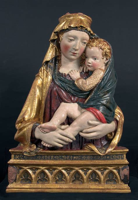 Attributed to Filippo Brunelleschi, Madonna and Child (Madonna di Fiesole), c.1405-1410, polych ...