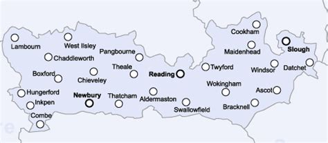 Berkshire Uk County Map - Ashlan Ninnetta