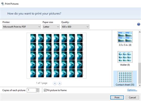 printing photo sheets in mini wallet size - Microsoft Community