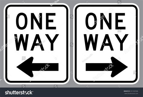 One Way Sign Vector Illustration Stock Vector (Royalty Free) 331332506 | Shutterstock