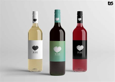 Free Download Wine PSD Bottle Label Designs Mockup (With images) | Wine bottle label design ...