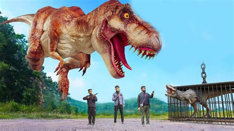 New Action Dinosaur Movies 2023 | T-rex Chase | Jurassic Park 24 ...