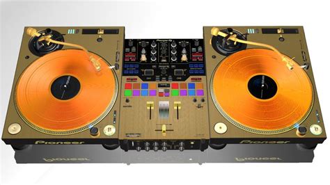 Realistic Gold ProDJ Turntable Pioneer PLX1000 & Mixer DJM S9 Vinyl ...