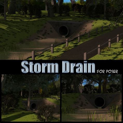 Storm Drain for Poser | 3d Models for Daz Studio and Poser