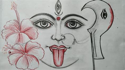 Maa Kali Face Sketch Here he has praised various avatars of maa