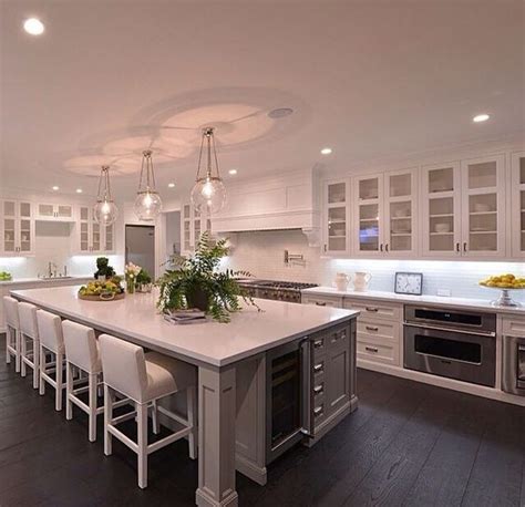 open concept kitchen, interior design, home decor Kitchen Layouts With Island, White Kitchen ...