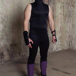 Mortal Kombat Cosplay Costume, Rain Costume With Vest and Mask, Ninja ...