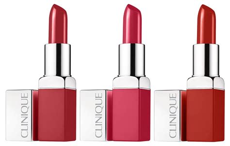 Clinique Pop lipsticks team red
