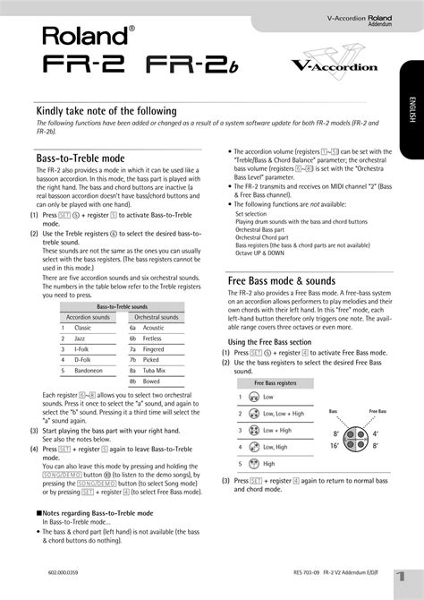 ROLAND V-ACCORDION FR-2 MANUAL Pdf Download | ManualsLib