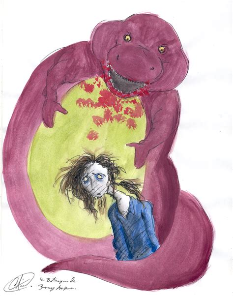 Killer Barney by DemonCartoonist on DeviantArt