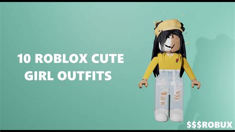 10 Roblox Cute Girl Outfits Aesthetic Youtube