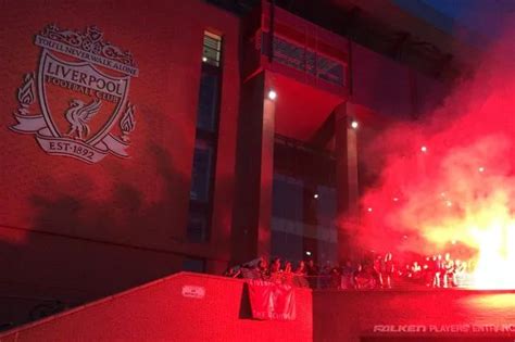 Liverpool fans party through the night after Premier League title win ...