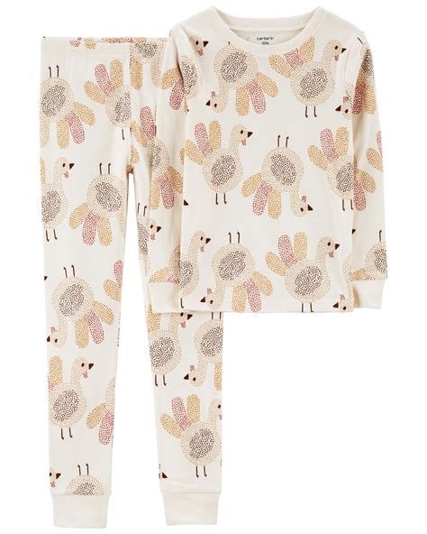 Multi Kid 2-Piece Thanksgiving 100% Snug Fit Cotton Pajamas | carters.com