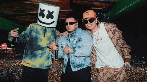 Fuerza Regida y Peso Pluma cantaron con Marshmello en el EDC | La Z 107.3 FM