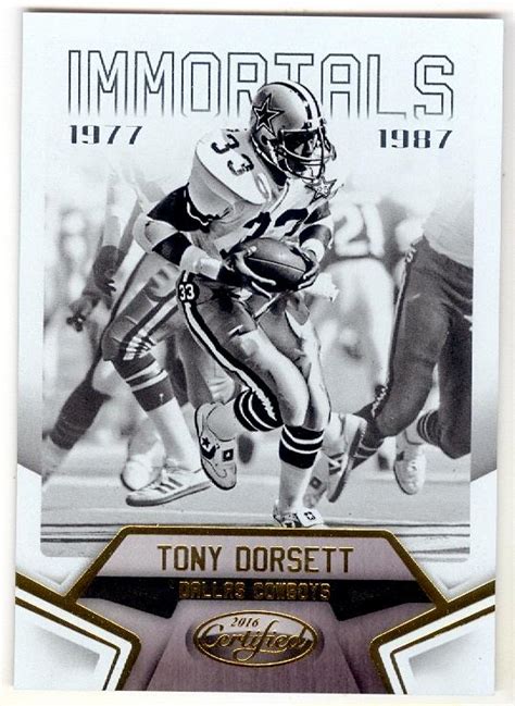 Tony Dorsett football card (Dallas Cowboys Super Bowl Champ) 2016 ...