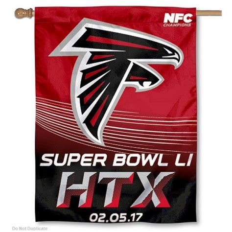 This Atlanta Falcons NFC Champions Super Bowl LI Banner Flag are 27"x37 ...