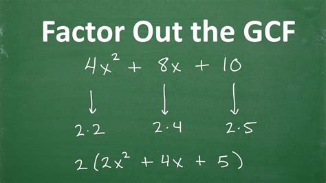 Factor Out The GCF (Greatest Common Factor) – Algebra – Clear and ...