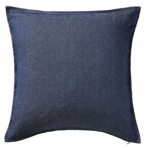 Amazon.com - Ikea Cushion Throw Pillow Cover Ormkaktus Blue Denim 100% Cotton with Zipper ...