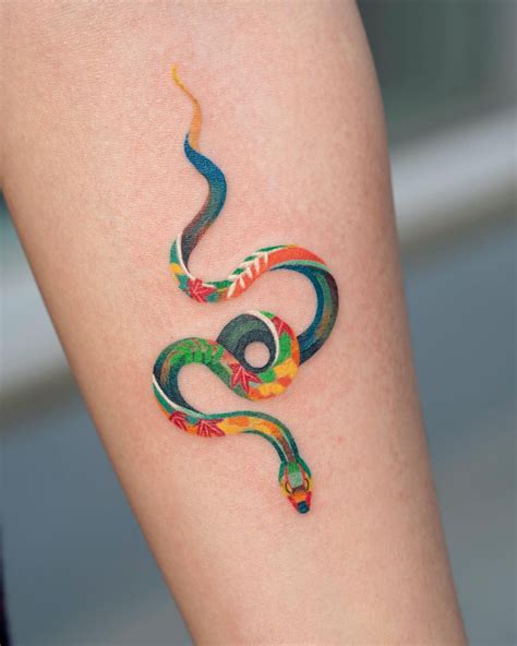 Snake with Rainbow... | Boas ideias para tatuagem, Tatuagens aleatórias, Tatuagens bonitas