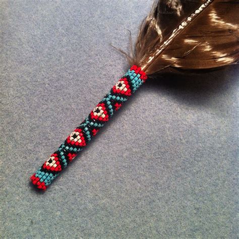 Beaded feather!! "Circle (8) beadwork" Bead Loom Patterns, Peyote Patterns, Beading Patterns ...