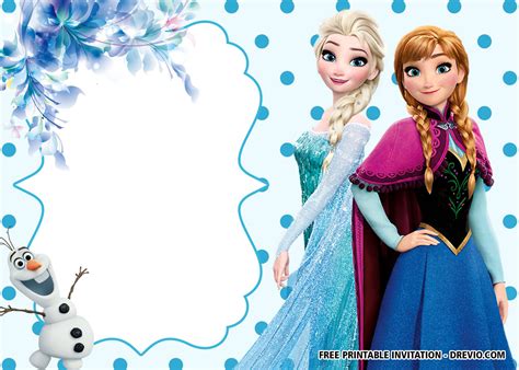 FREE Printable Polkadot Frozen Invitation Templates | Frozen birthday invitations, Disney frozen ...