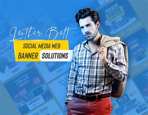 Leather Belt Social Media I Web Banner Solution on Behance