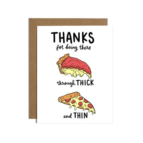 Brittany Paige Thank You Pizza Card - Her Hide Out