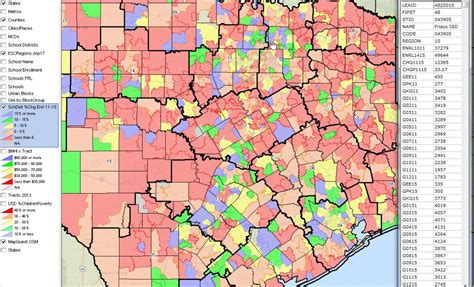 Texas School Districts 2010 2015 Largest Fast Growth - Texas Gis Map ...