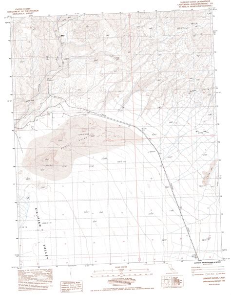 Dumont Dunes topographic map 1:24,000 scale, California