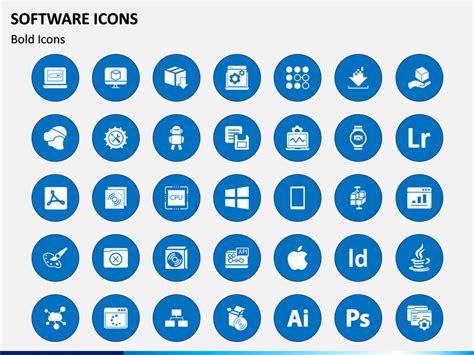 Software Icons for PowerPoint and Google Slides - PPT Slides