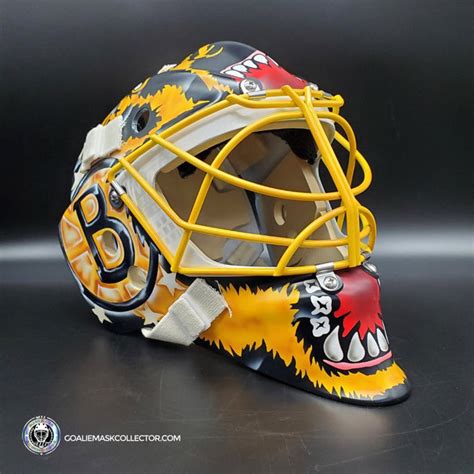 Linus Ullmark Goalie Mask Unsigned 2022-2023 Boston Winter Classic ...