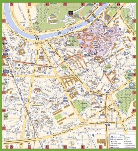 Grenoble tourist map | Tourist map, Map, Tourist