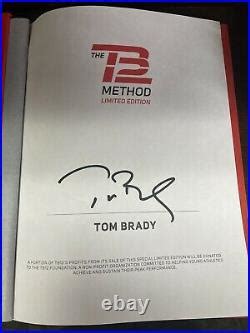 TB12 method book signed by Tom Brady | Tom Brady Autographed