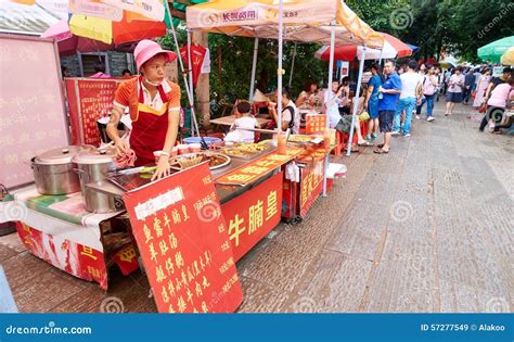 Chinese street food China editorial stock image. Image of stands - 57277549