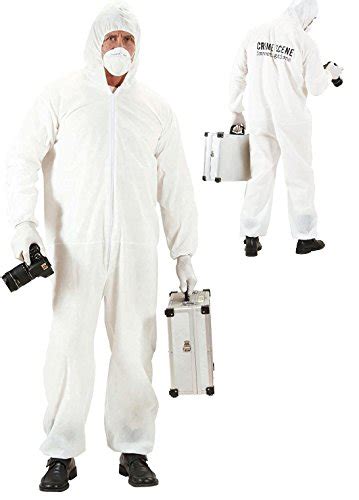 Buy Mega_Jumble® Men's Crime Scene Investigator Jumpsuit, & Gloves ...