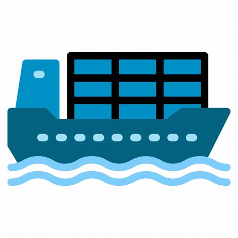 Cargo, container, ocean, sea, ship, shipping, transportation icon ...