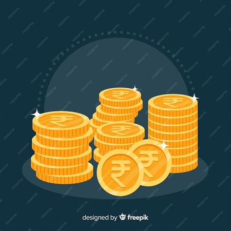 Premium Vector | Modern composition of indian rupees