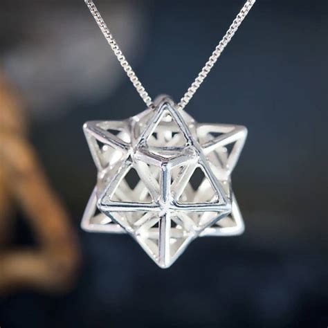 Alchemy/Vector Equilibrium Pendant Silver