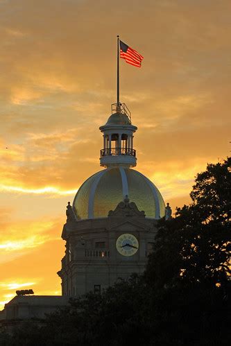 Savannah City Hall | Savannah City Hall with golden sunset i… | Flickr