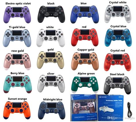 NEW 18 colors PS4 controllers Wireless Controller Bluetooth Game Controllers Double Shock for ...