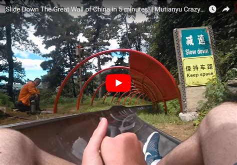 Great Wall of China Toboggan Crazy Run | Mutianyu